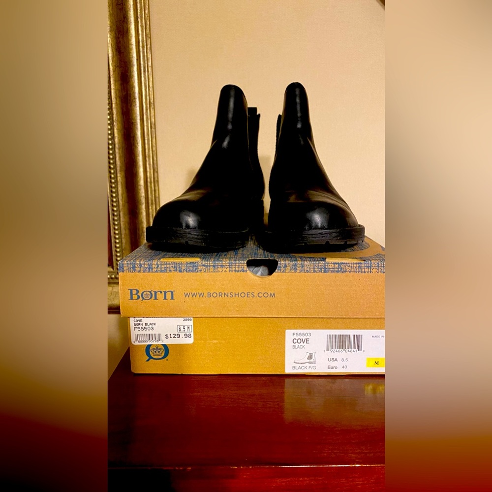 Born Black Chelsea Boots 8.5